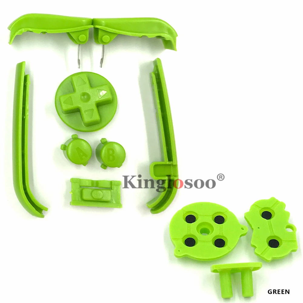 IPS Оболочка Чехол резиновые прокладки силиконовые кнопки для GameBoy Advance Игровая приставка GBA начало выбора кнопки клавиатуры 9 цветов