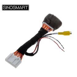 SINOSMART 18PIN Video Input Cable with 6V Power Output for Mazda CX-3 CX3 2018–2020 OEM Screen | Reverse Camera CVBS Adapter C18