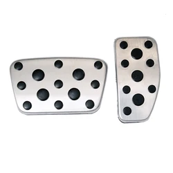 Stainless Steel Car Foot Fuel Pedals Accelerator Brake Pedal Pad Covers For Toyota Land Cruiser 200 LC200 For Lexus LX 570 LX570