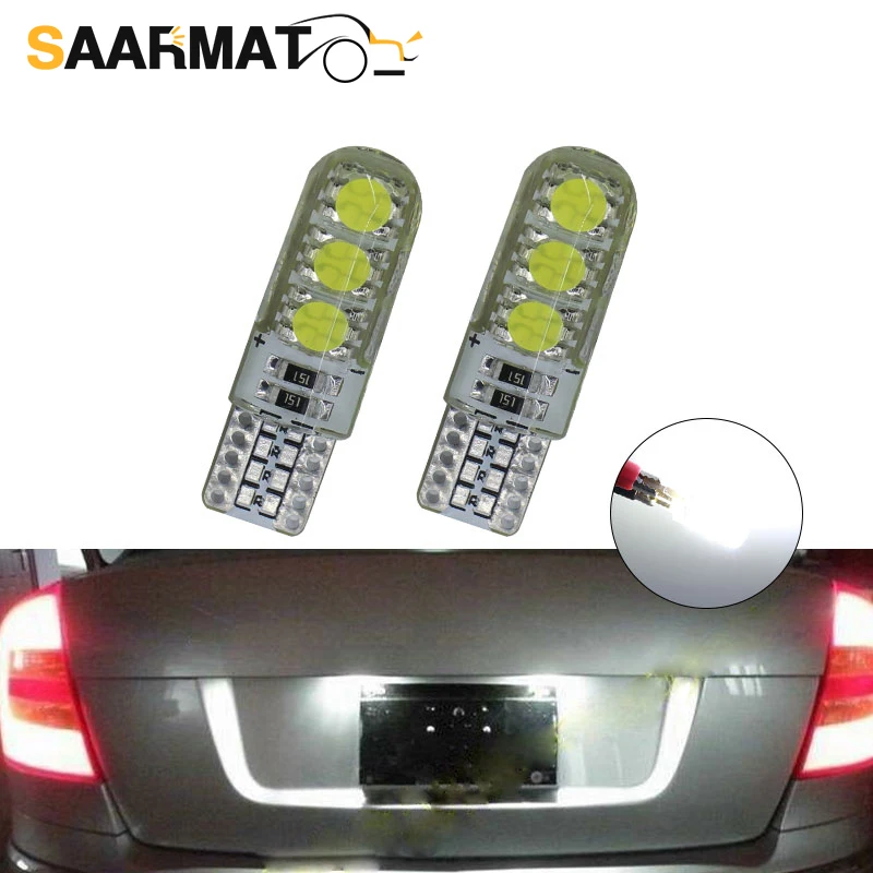 

2PCS Car Interior Lamp Clearance Bulbs W5W T10 LED Side Wedge Light for skoda superb octavia a7 a 5 2 fabia rapid yeti Felicia