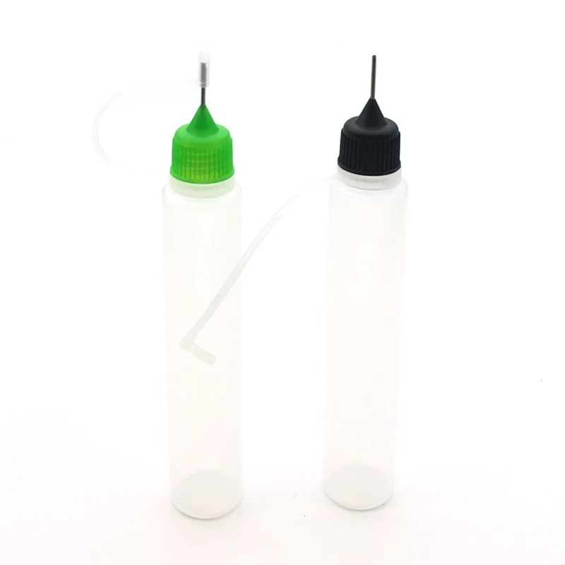 

50pcs Empty 60ml Pen Shape Bottle Soft PE Plastic Dropper Bottles With Metal Needle Cap E Liquid Vial