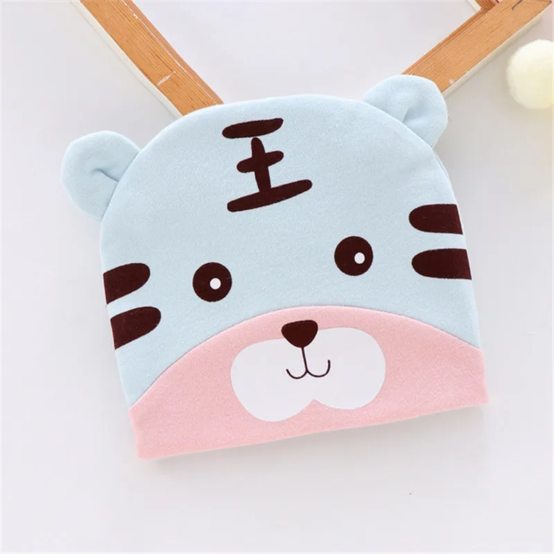 Baby Cartoon Animals Print Cotton Warm Newborn Hat Baby Girl Boy Autumn Winter Hats For Kids Infant Toddler Beanie Cap Girls Hat