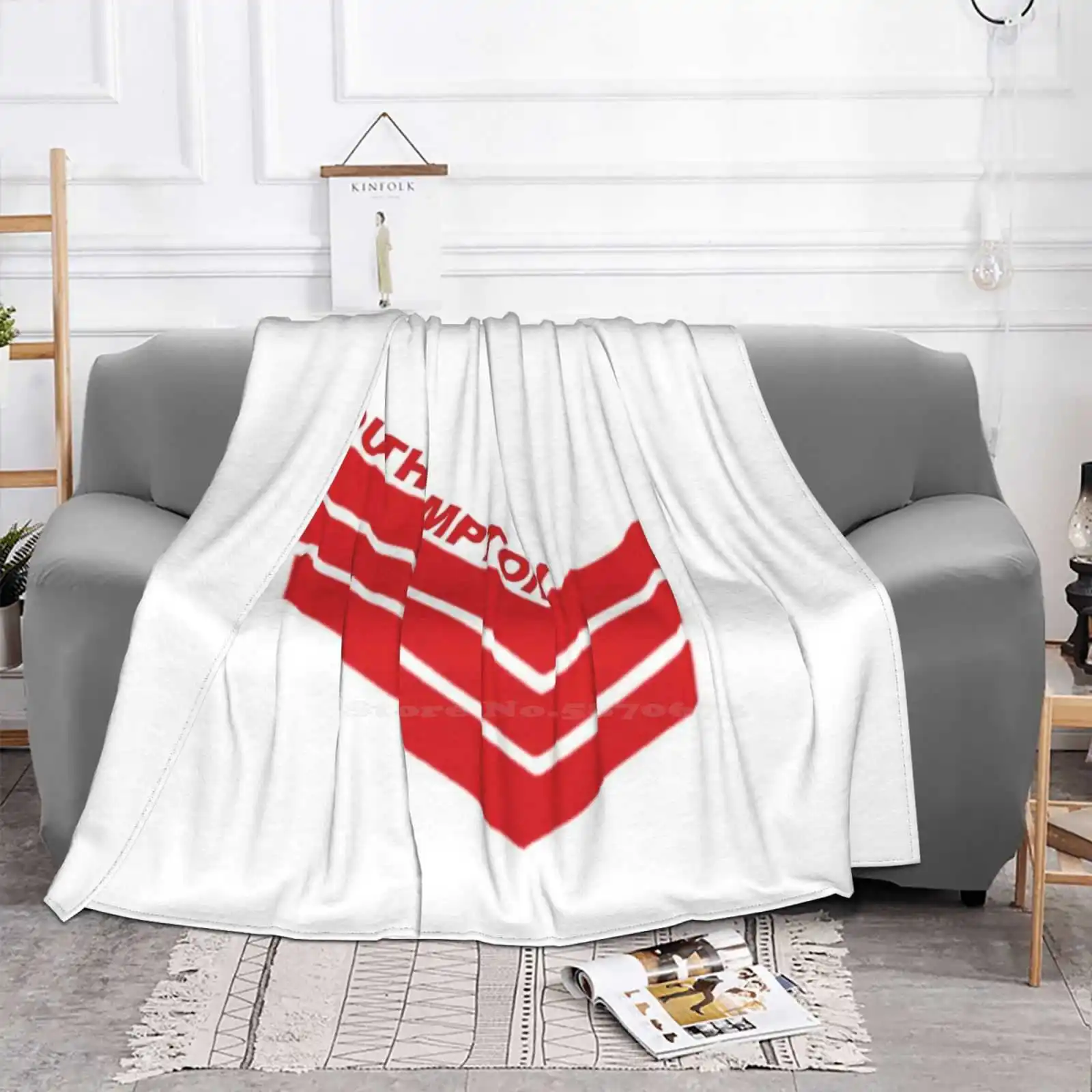 Southampton 80S Retro Best Selling Room Household Flannel Blanket Southampton Fc Club The Saints Ings Long Marys Soccer Ultras