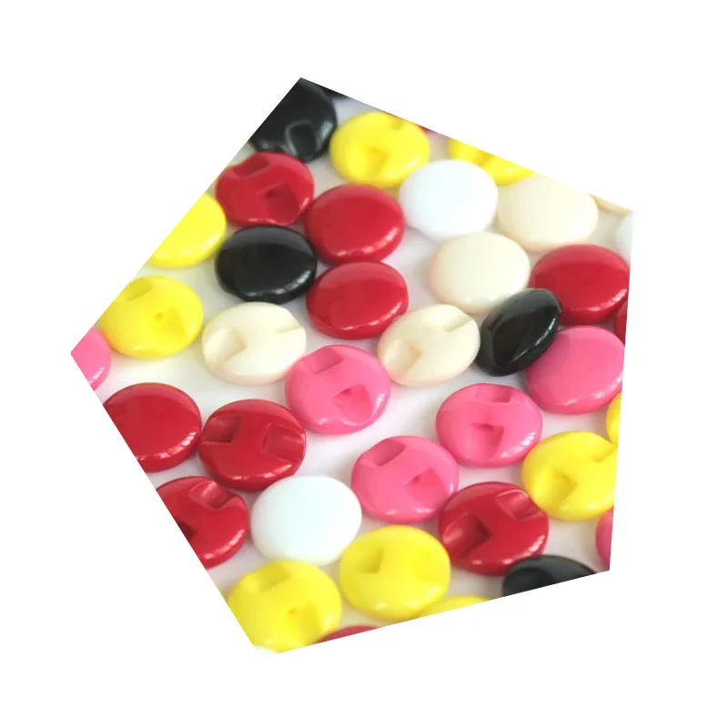 Boutons à pression ronds en plastique blanc/noir, 10 pièces, outils de couture, boutons décoratifs, accessoires pour vêtements de bébé