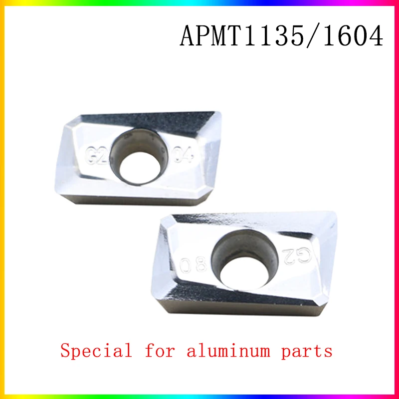 APMT1135 APMT1604 carbide blade APMT1135PDER APMT1604PDER blade for turning aluminum parts, used for BAP300R grinding clip