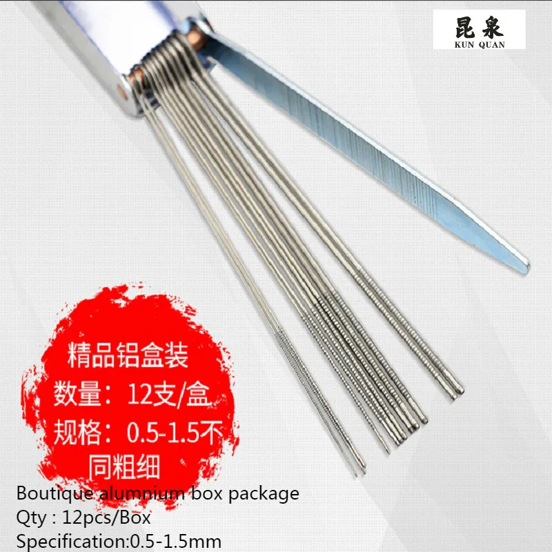 10 Stainless Steel Needle Set PCB Electronic Circuit Through Hole Needle Desoldering Welding Repair Tool dia 0.5-1.5mm 10 sets