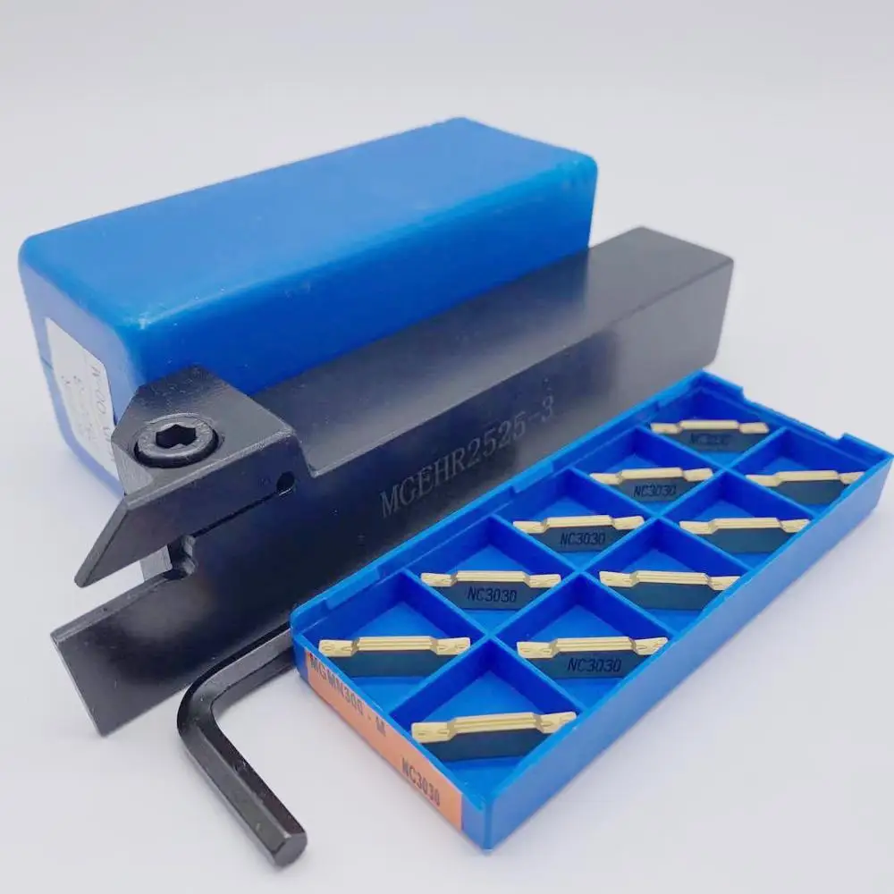 Imagem -02 - Cortador de Torno Cnc com Inserção Grooving Mgehr25251.5 Mgehr25252 Mgehr25253 Mgehr Mais Mgmn150 Mgmn200 Mgmn300