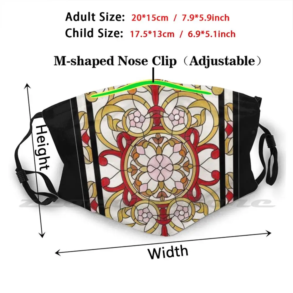 Masque de fenêtre en tissu lavable, filtre de bricolage Pm2.5 pour adultes et enfants, église, dieu chrétien, jésus, chrétien, foi