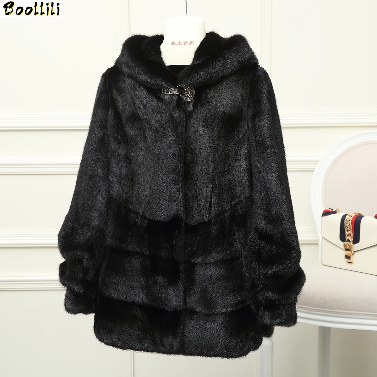 

Double Faced Boollili Fur Coat Female Real Mink Fur Coats 2023 Winter Jacket Women Luxury Natural Fur Jackets Chaqueta Mujer