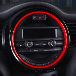 1PC Central Control Car Navigation Ring Decoration Trim Cover For MINI Cooper F54 F55 F56 F57 Styling Auto Accessories Red