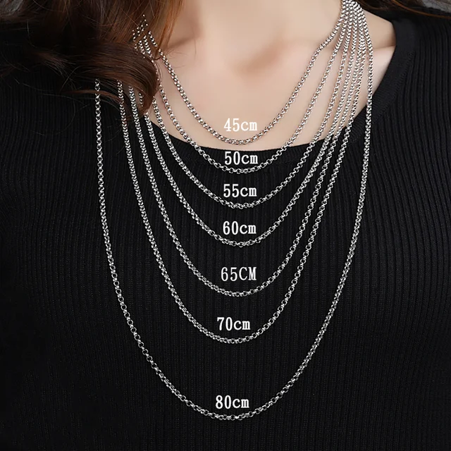 Long silver fashion necklace hot sale