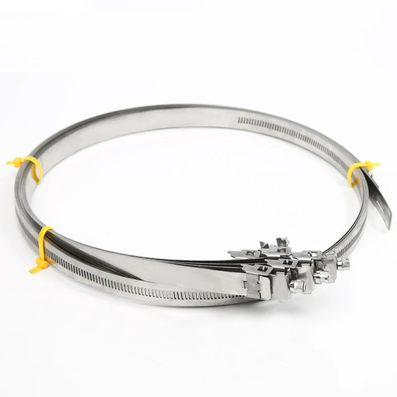 2Pcs 304 SS Speed Release Large Hose Clamp for Pipeline Big Size Hose Clamp Air Clips Water Tube Fasteners Lamps Light pole