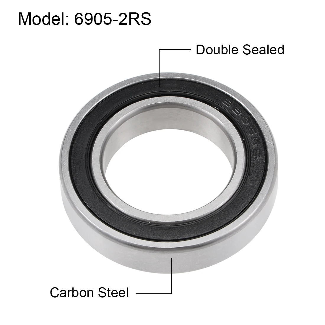 

uxcell 10Pcs 6905-2RS 6300-2RS 6203-2RS 6202-2RS 6004-2RS Deep Groove Ball Bearings Z2 Double Sealed Carbon Steel