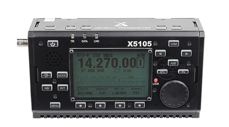 Xiigu X5105 Luar Ruangan Versi 0.5-30MHz 50-54MHz 5W 3800MAh HF TRANSCEIVER dengan IF Output Semua Band Meliputi SSB CW AM FM RTTY PSK