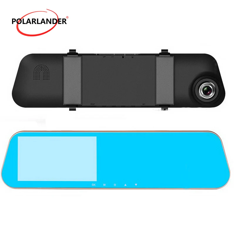 1080P Full HD Dual Lens 4.5Inch Digital Video Recorder Camera Auto Rearview Mirror Camcorder Registratory Car Dvr