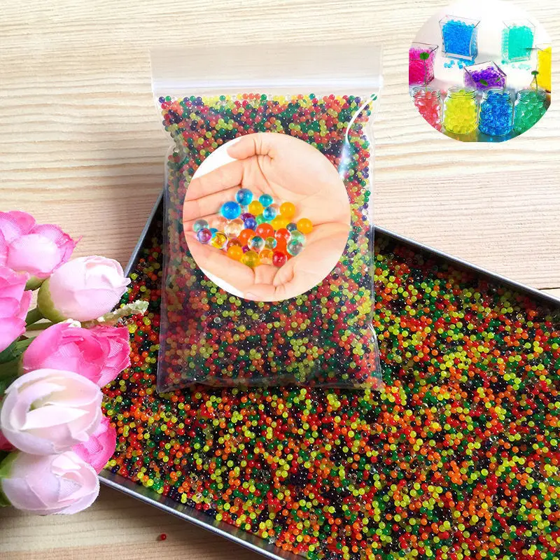 

Dropshipping Pearl Shaped Crystal Soil Water Beads Mud Grow Magic Jelly Balls Kids Children Toy Big Luminous Bead Decorations