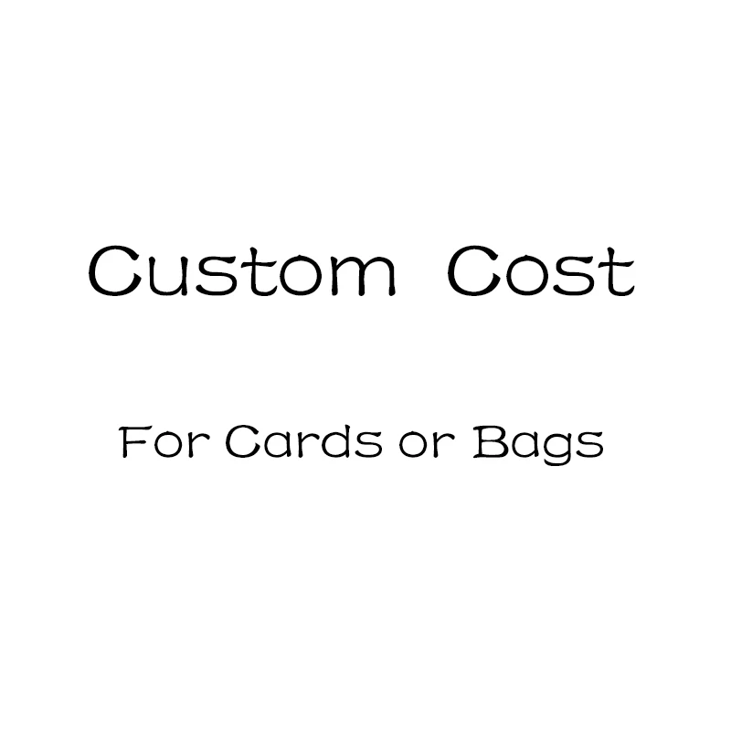 Custom Cost of Logo Size For Cards and Bags