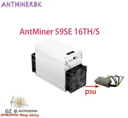 bitcoin Asic AntMiner S9SE 16T With PSU apw BCH BTC Miner Better Than 13.5t 14t S9j 14.5t S9k S15