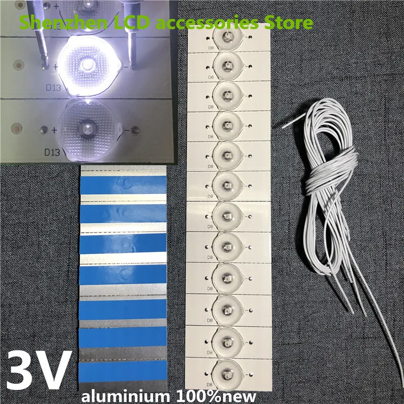 100%NEW high quality  3v  SMD Lamp Beads with Optical Lens Fliter for 32-65 inch LED TV Repair  HL-17320A28 RF-BS320E32-0801S-07