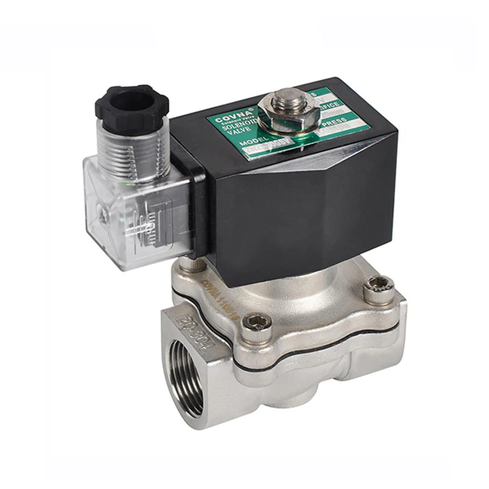 DN50 2 inch 2 Way 220V Normally Closed 304 Stainless Steel Low Pressure Water Solenoid Valve