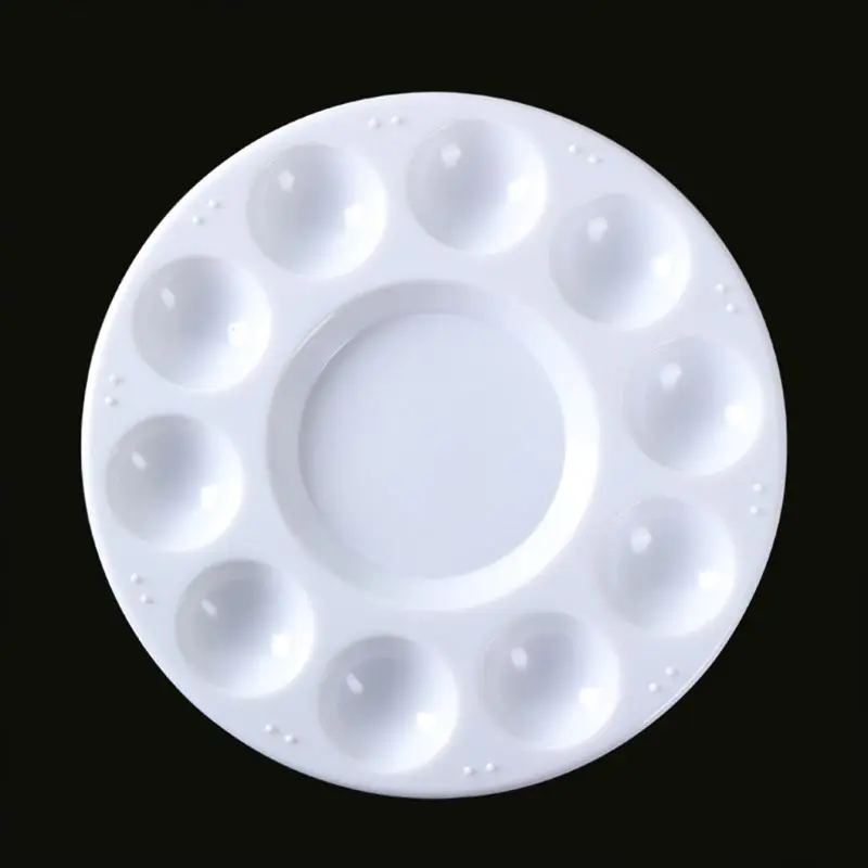 Paint PaletteถาดพลาสติกสีผสมDIY Craftเด็กอุปกรณ์ศิลปะ