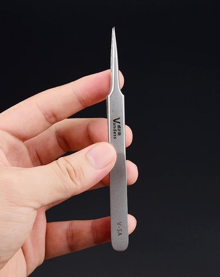 Stainless Steel Silver Tweezers Eyelash Extension Nail Makeup Kitchen Experimental study Manicure Tools