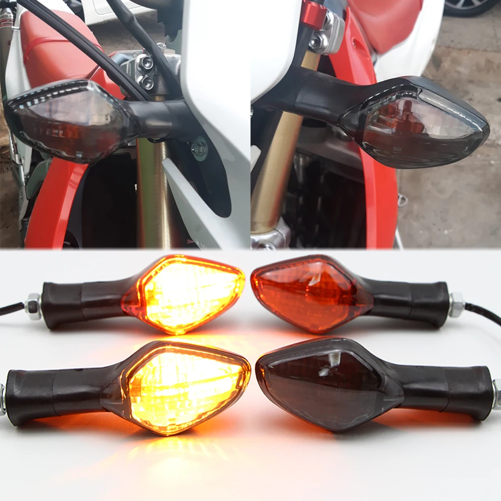 Motorcycle Turn Signal Light for Honda CRF250L 2013 2014 2015 2016 Scooter Indicator Blinker Lamp Amber / Smoke Lens