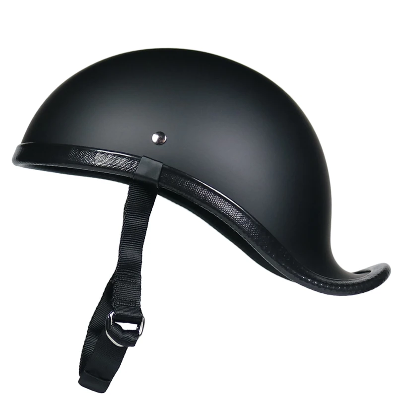 Cautious retro locomotive half helmet water scoop helmet 1/2 FRP leisure minimalist scooter summer helmet