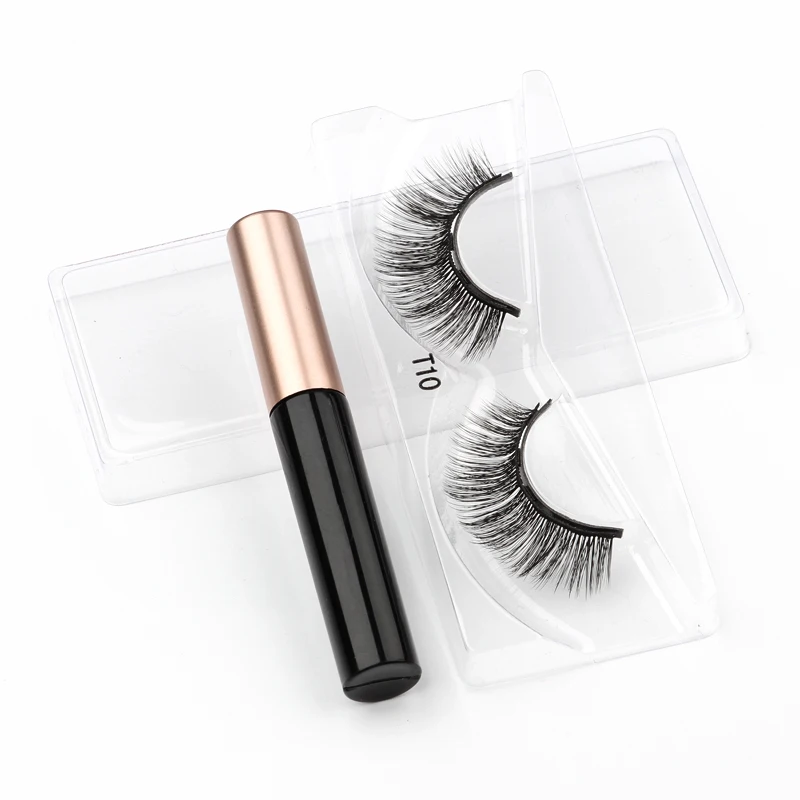 1 paar Magnetische Wimpern Mix Stil 3D Falsche Wimpern Wasserdicht Flüssigen Eyeliner Set Wimpern Verlängerung Cilios Magnetico Make-Up Heißer