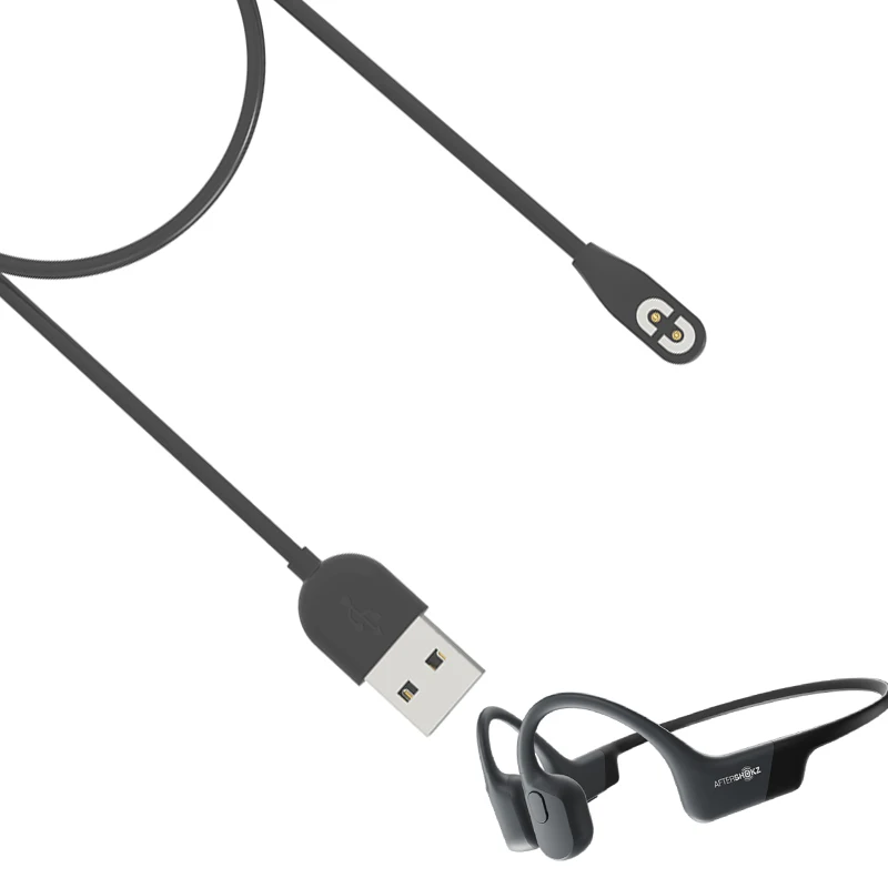 USB كابل شحن ل after shokz AS800/AS810/AS803/ASC100SG Aeropex OpenComm سماعة لاسلكية تعمل بالبلوتوث سماعة شاحن اكسسوارات