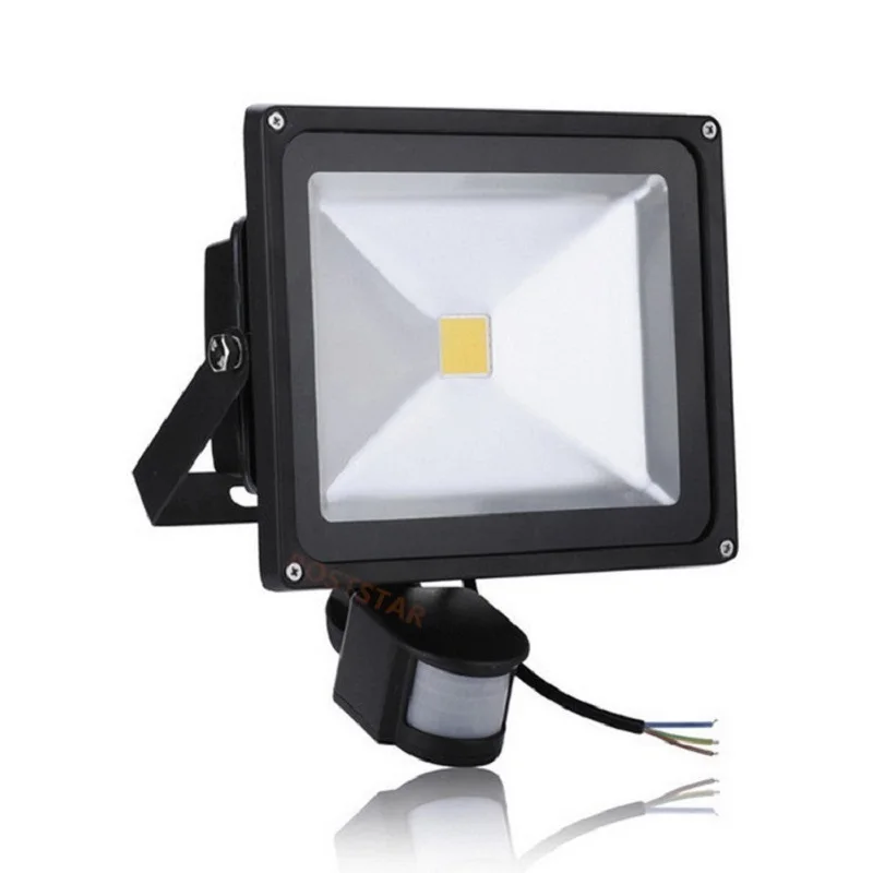 1PCS LED Waterproof Floodlight PIR Motion Sensor Detector 10w 20w 30w 50w Outdoor Security Flood Light Project Lamp IP65.