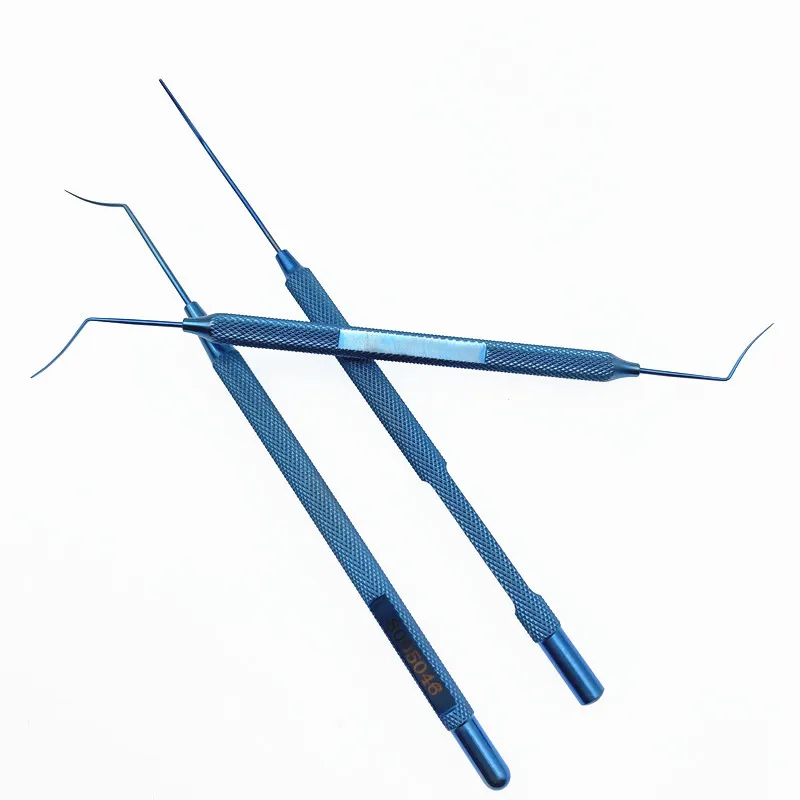 Titanium Repositor Synechiae Spatula 0.7mm /0.5mm ophthalmic surgical instrument training tool Ophthalmic hook tools