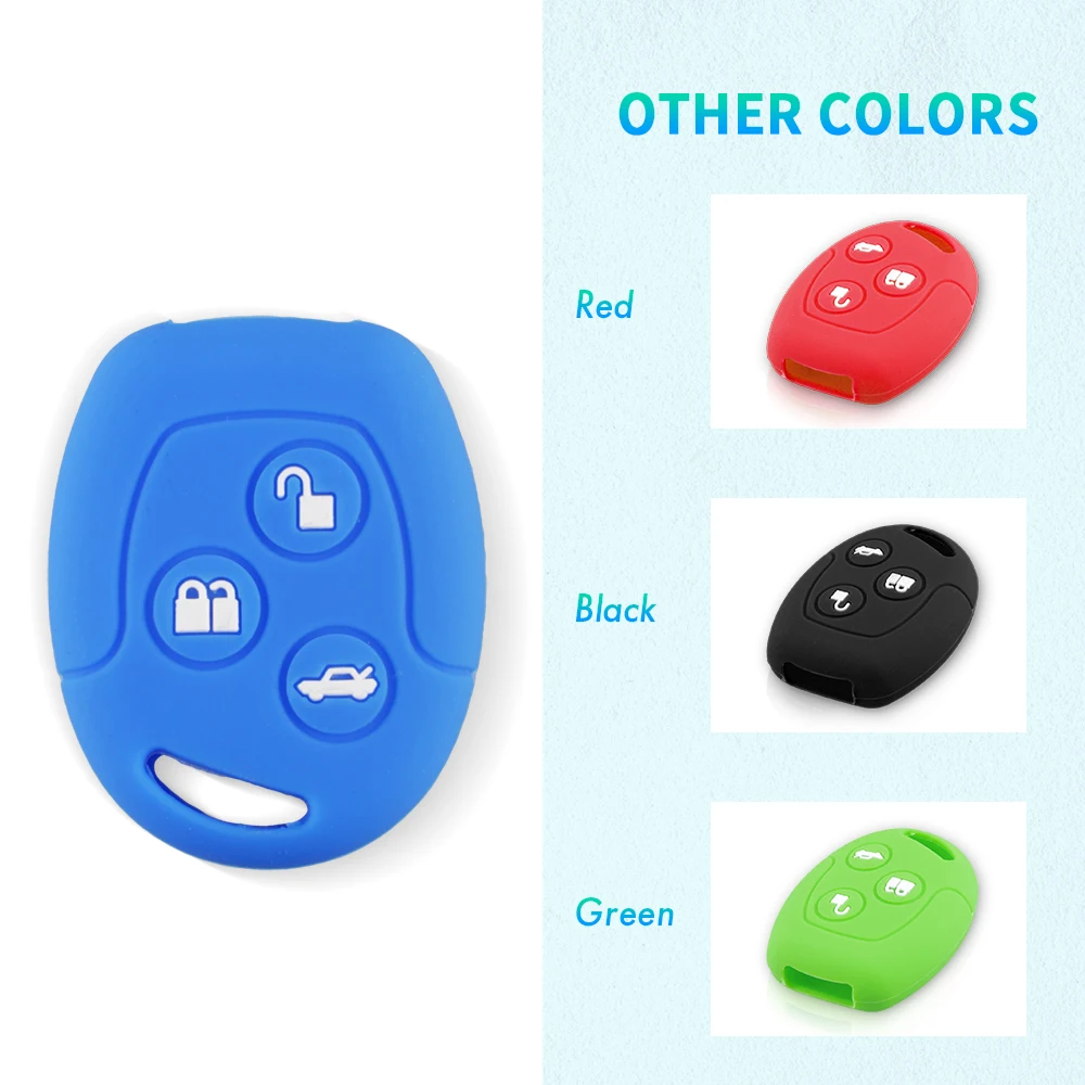 KEYYOU 2/3 Buttons For Ford Focus Mondeo Festiva Fusion Suit Fiesta KA Holder Protector Remote Silicone Car Fob Key Case Cover