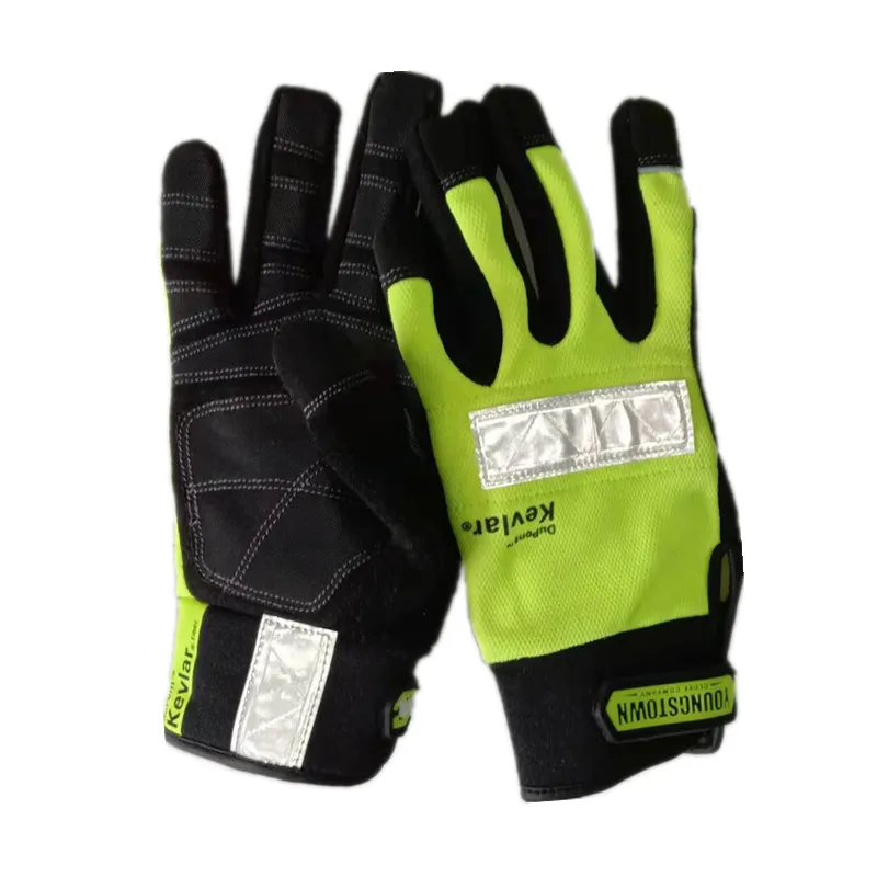 The highest quality wear-resistant, antiskid and anti cutting Safety work gloves(Medium/Large/X-Large,Green)