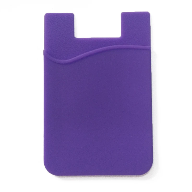 3M-Double bolso Elastic estiramento Silicone Titular do cartão, Telefone celular ID Cartão de Crédito, Universal Wallet Case, Adesivo