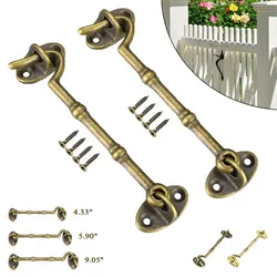 11/15/23cm Antique Bronze Wind Brace Cabin Hook For Window Cabinet Door Window Stay Catch Eye Bolt Hasp