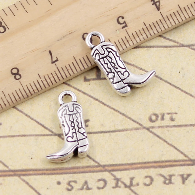 10 sztuk Charms buty buty 18x11mm tybetański srebrny kolor wisiorki antyczna biżuteria Making DIY Handmade Craft wisiorek