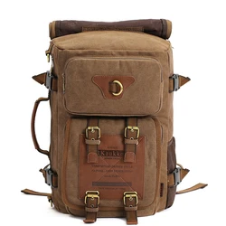 Men Climbing Camping Hiking Hunting Sports Bag vintage canvas laptop backpack Treakking Rucksack Tactial Backpacks