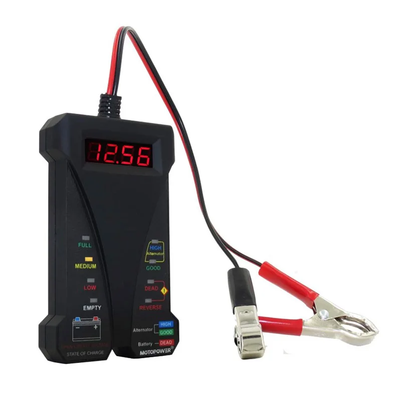 

NST 12V Digital Battery Tester Voltmeter and Alternator Charging System Analyzer with LCD Display and LED Indication 805A