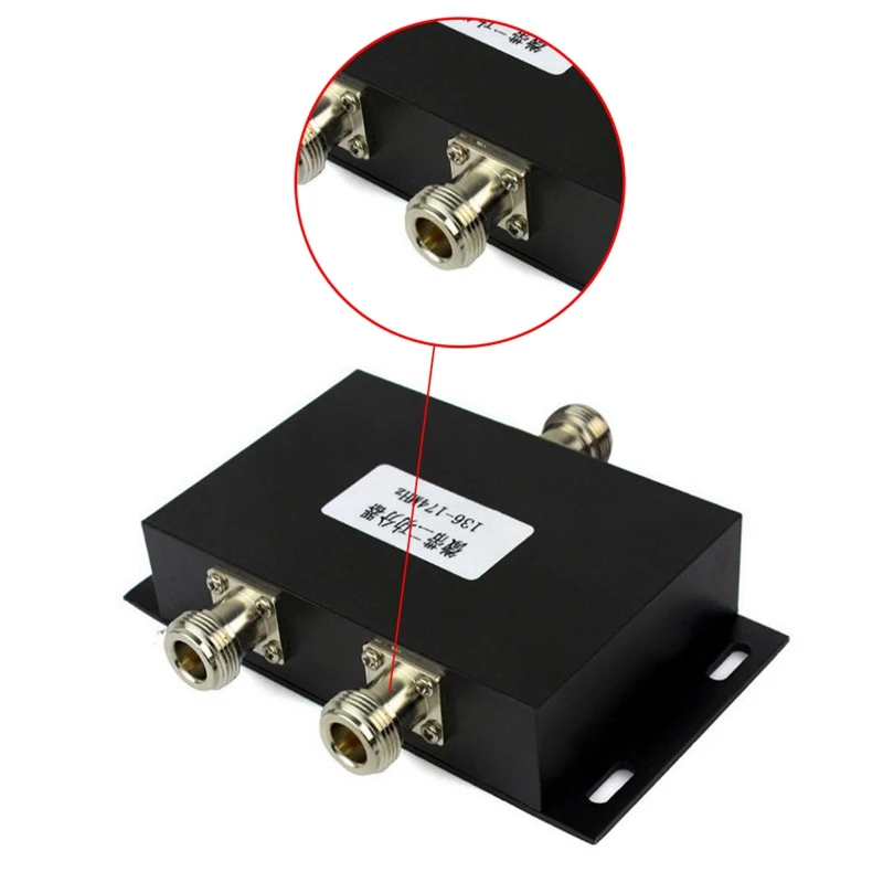 Divisor de potencia de antena de 2 vías VHF 136-174MHz para potencia de repetidor de Radio