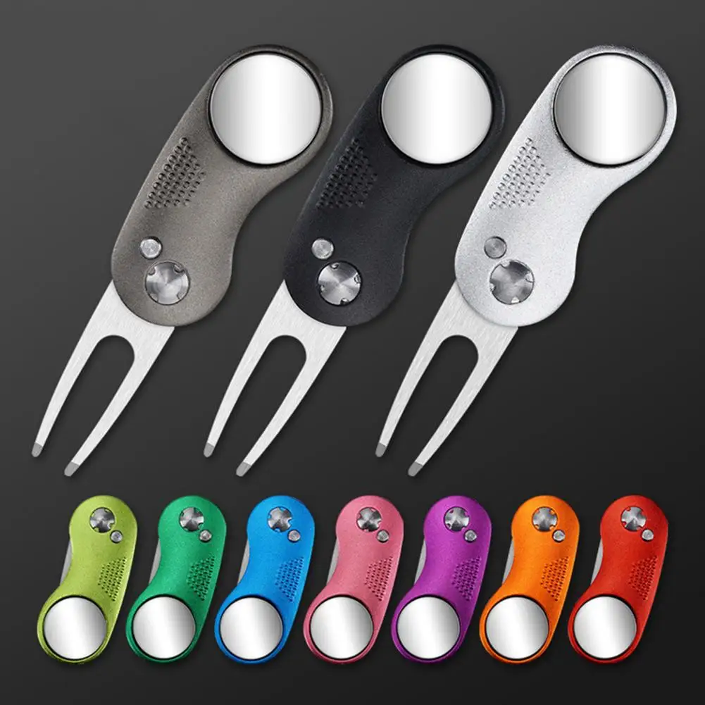 Divot Tool Exquisite Golf Pitchfork Premium Folding  Daily Golf Pitch Switch Blade