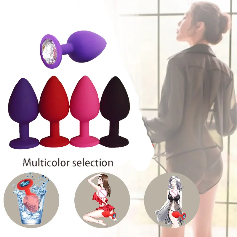 Juguetes sexuales de silicona suave para hombres y mujeres, masajeador erótico, estimulador, consolador, vibrador, tapón Anal, producto para