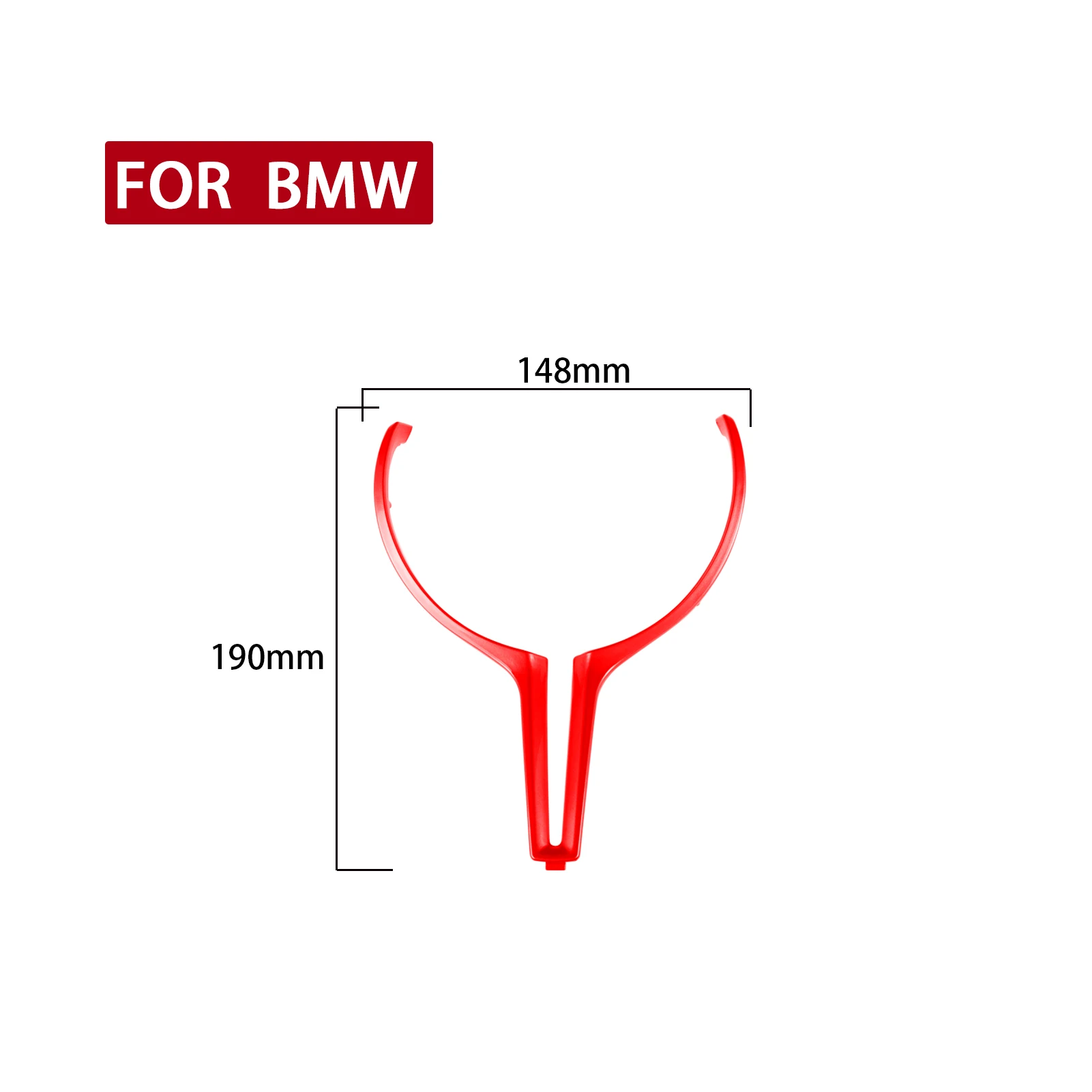 ABS Car Steering Wheel Panel Cover Frame Trim Sticker For BMW M2 F87 2016-2018/  F80 M3 F82 M4 F15 2014-2018/ F10 M5 2011-2016/