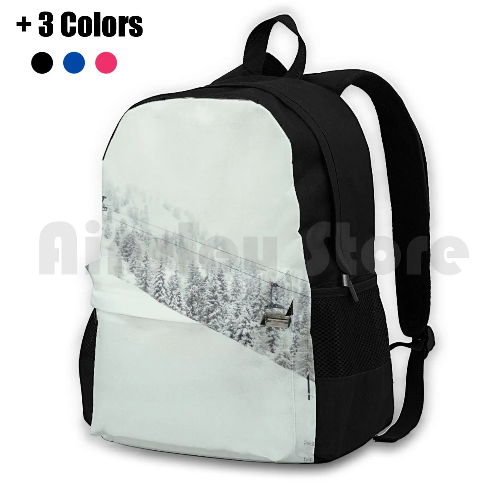 Ski Lift In The Snow Outdoor Hiking Backpack Waterproof Camping Travel Zillertal Zillertal Snowing Snow Winter Europe White