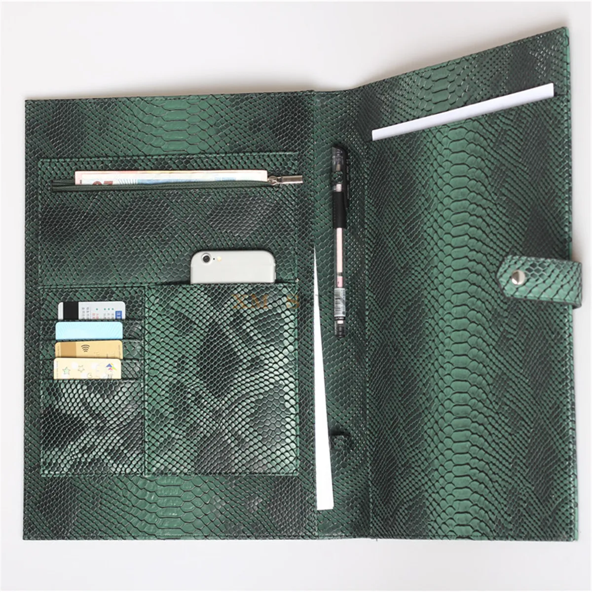 XMESSUN Fashion Customized Folders File Laptop Embrossed Snake Pattern Pouch Bag For Macbook Air Pro 13 inch 2026 Trendy Bag