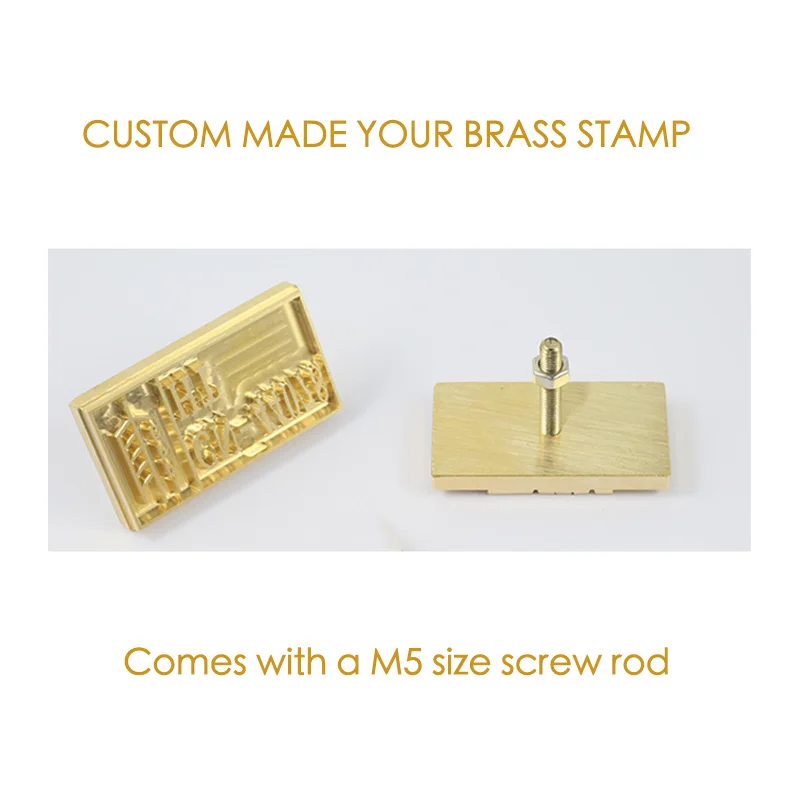 Custom made Brass LOGO Leather Stamp for Wood cake leathercraft Heat Embosser Seal