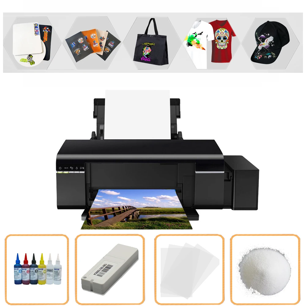 

lxhcoody A3 DTF Digital Garment Printer Directly Transfer Film For Any Material Garments With PET Film DTF Ink DTF Powder