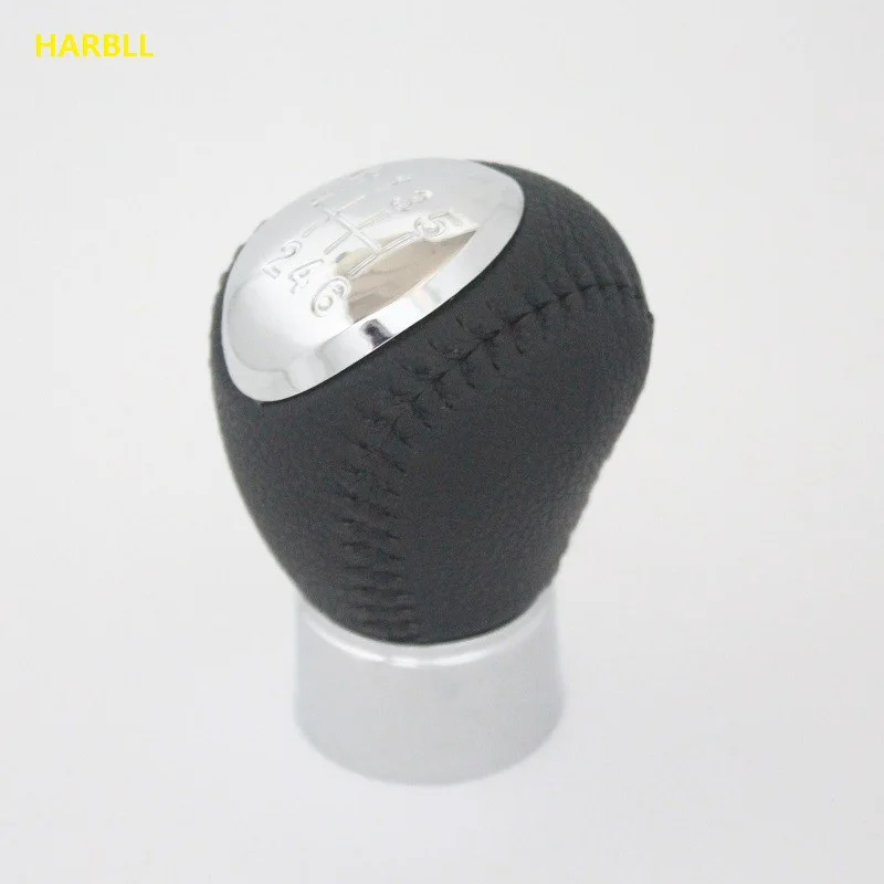 Black Leather 5 6 Speed Manual Transmission Handball Gear Shift Knob For Mazda 6 Mazda 3 Mazda 5 Gear Head