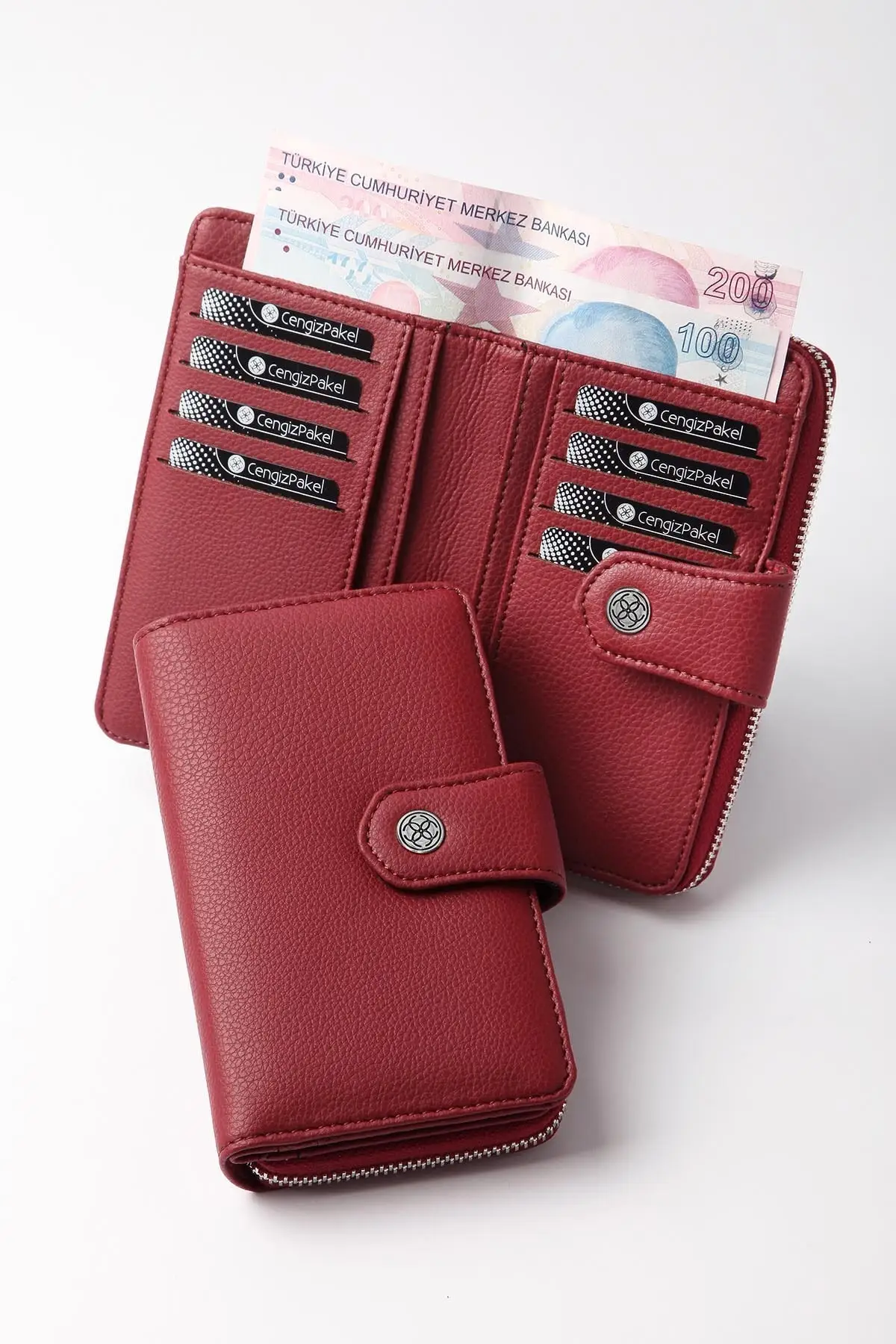 Burgundy Women 'S Wallet 65 c23p1mt