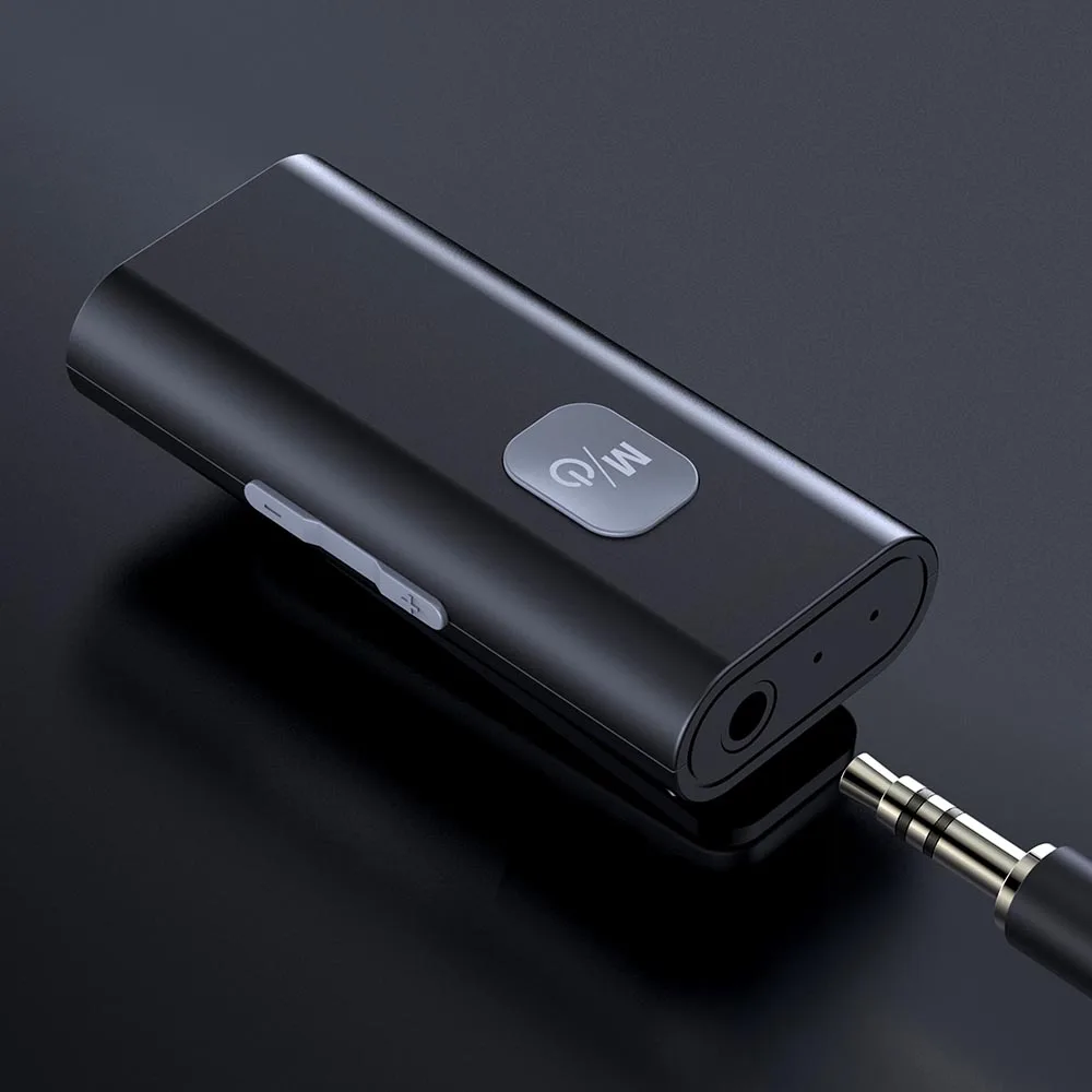 Portable Bluetooth-compatible Receiver 5.0 Wireless Audio Adapter Receptor 3.5mm AUX Jack for Speaker Headphones